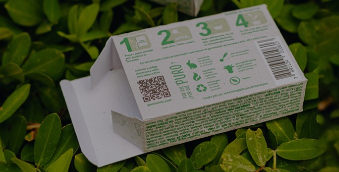 Embalagem Ecológica com Semente.